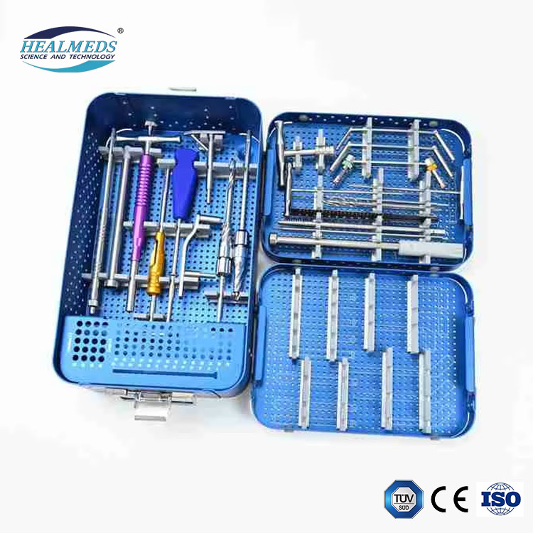 Orthopedic Surgery Intrusment Bone Trauma Operation System DHS DCS Locking Plate Set Non-Active Surgical Instruments