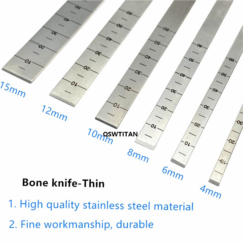 Stainless Steel Bone Knife Bone Osteotomes Ultra-thin Bone Blade Orthopedic Instrument 16.5cm