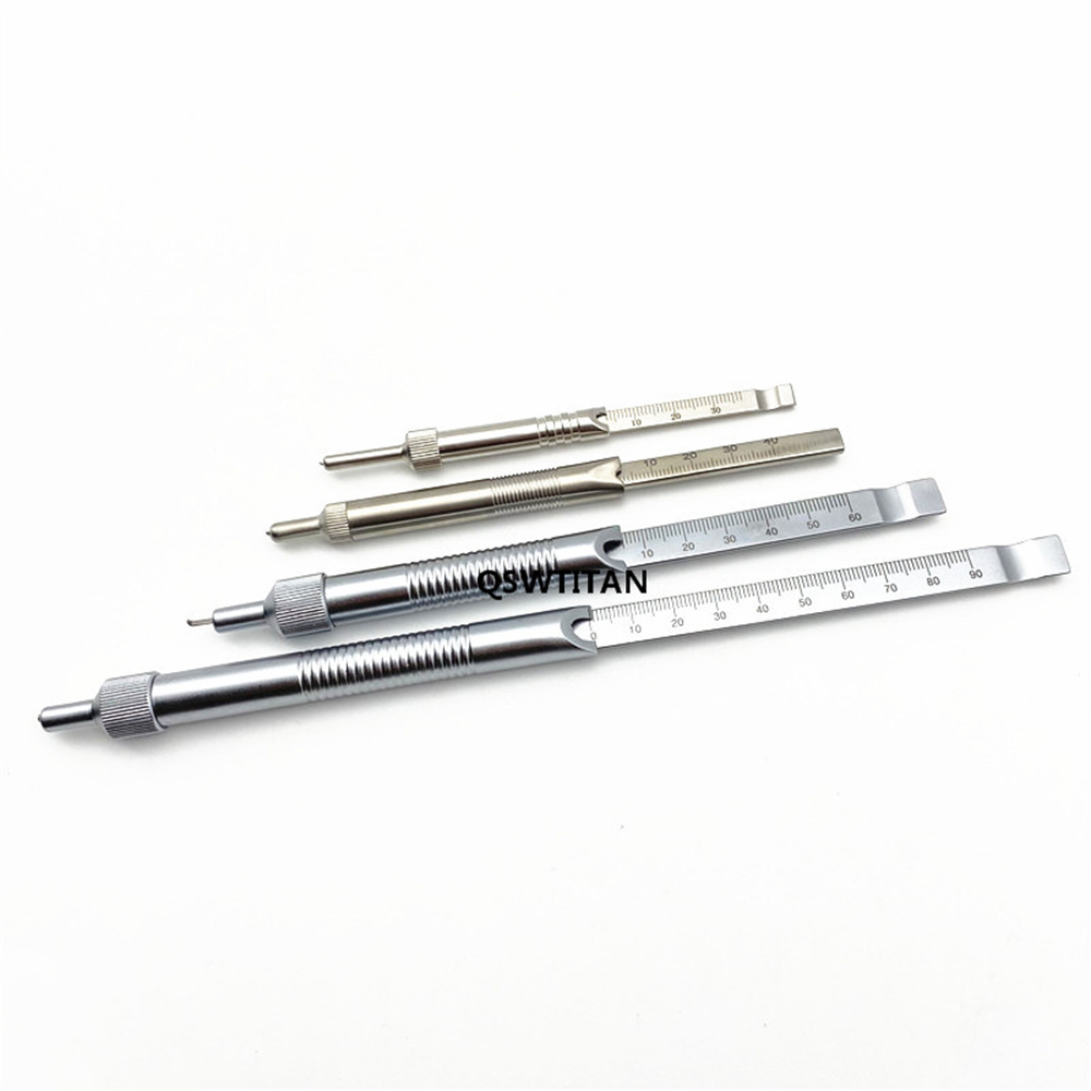 Depth Gauge 0mm to 30mm /60mm/40mm/90mm Orthopedics Veterinary Surgical Instruments