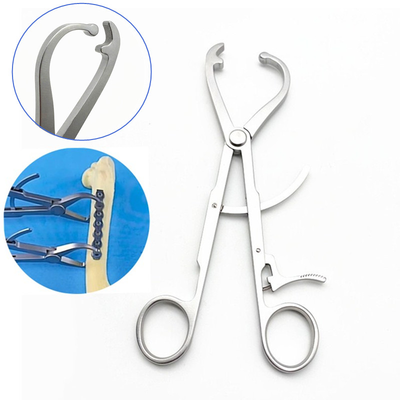 Bone Holding Forceps Serrated Jaw Soft Ratchet Bone Holding Forceps Orthopedic Instrument