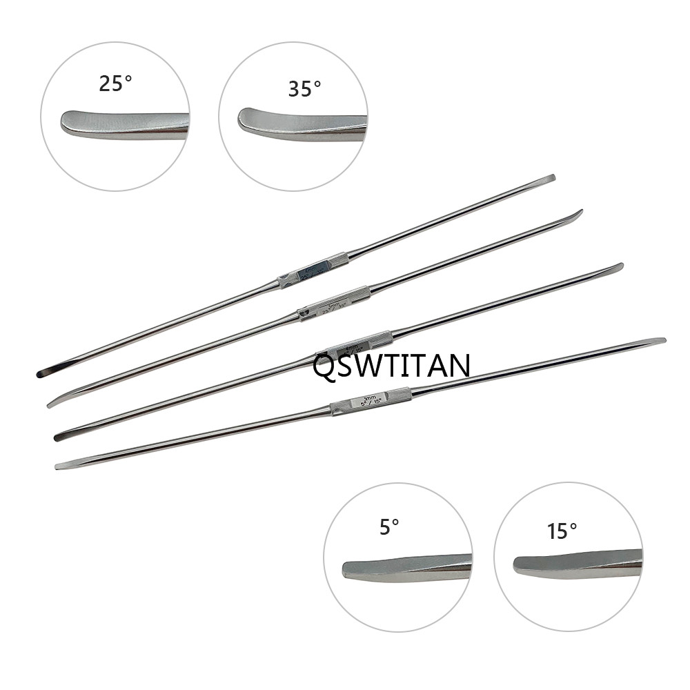 UBE Bone Elevators Double Ended Stripper 1PC Spinal Periosteal Stripper Two-channel Foraminoscope Instrument  3mm 4mm