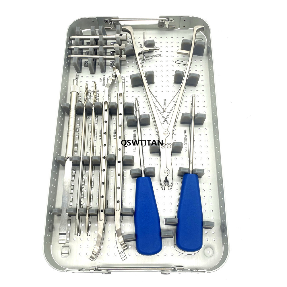 Orthopedic Spinal Lower Instrument Set Plate Instruments Kit Pet Surgical Orthopedic Instruments