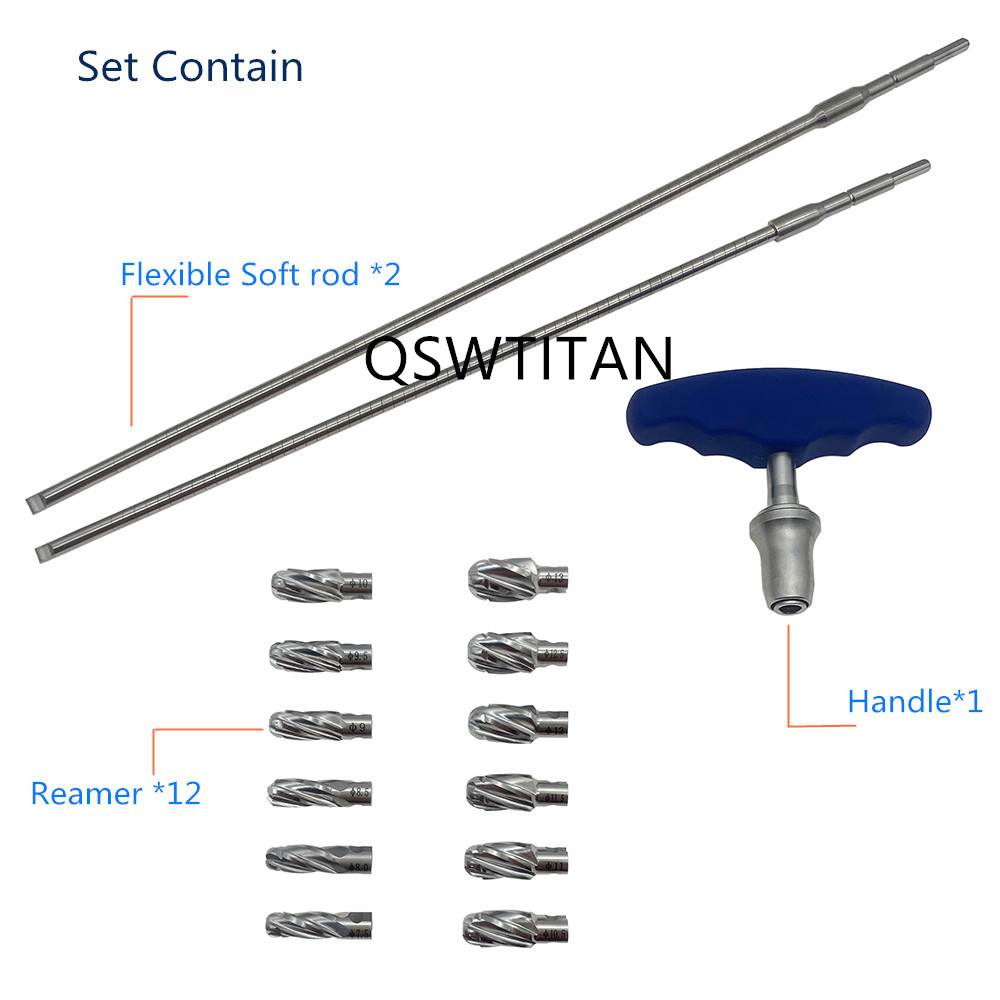 Orthopedic Intramedullary Nail System Surgical Instruments Interchangeable Flexible Reamer Stryker Quick Coupling Instrument Set