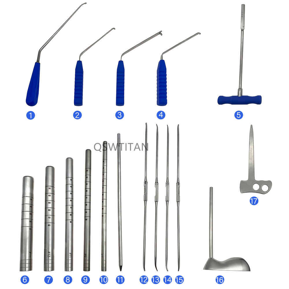 Stainless Steel Spinal UBE Spine Instruments Set with case