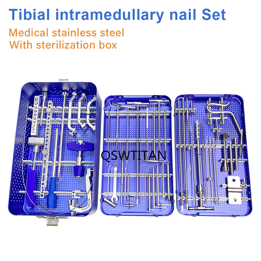 Intramedullary Nailing of Tibia Nail Instruments Set Tibia Intramedullary Nail Instrument Set Tibia Implant Tools