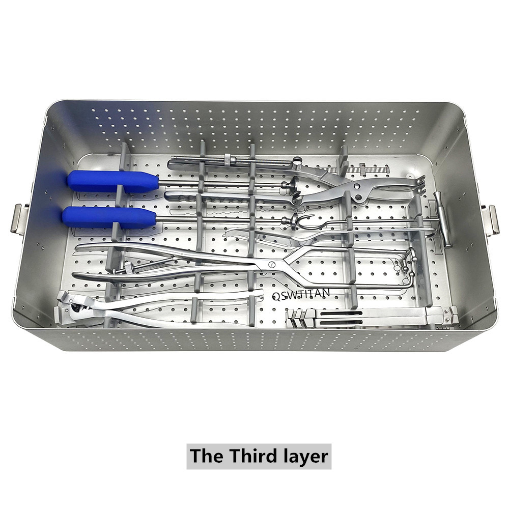Stainless Steel Pelvic Reconstruction Bone Plate Set Orthopedic Surgical Reconstruction Plate Operation Instrument