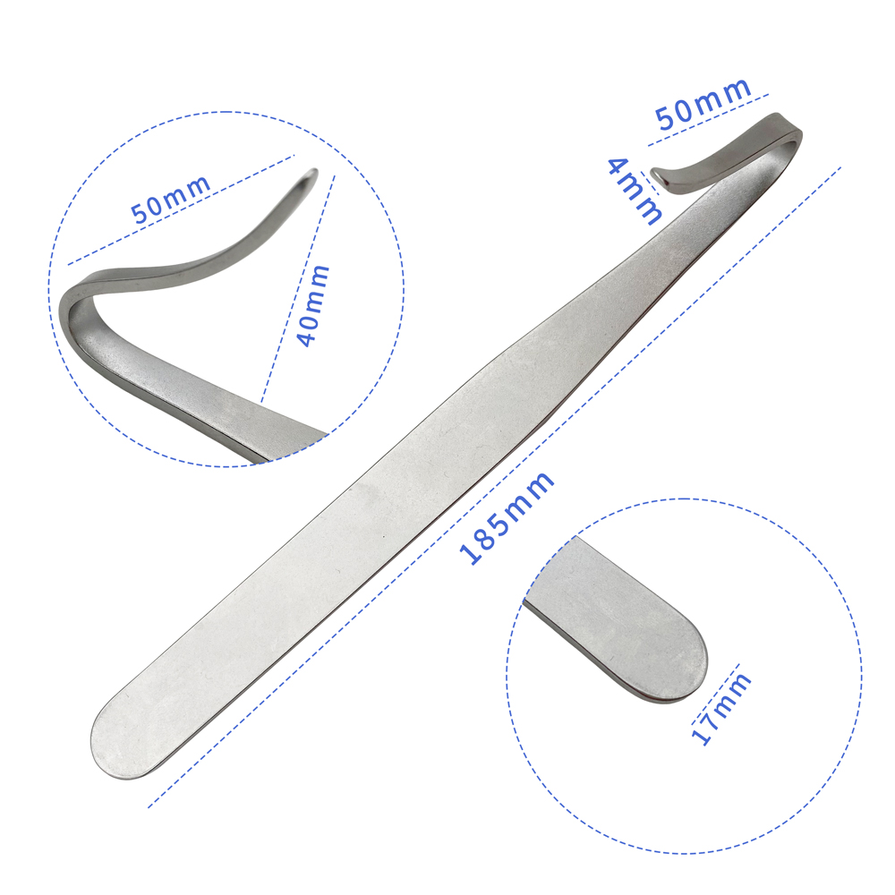 Stainless Steel Meniscus Pull Hook Single Tooth Pull Hook Knee Joint Tool Bone Pry Retractor Pet Orthopedics Instruments
