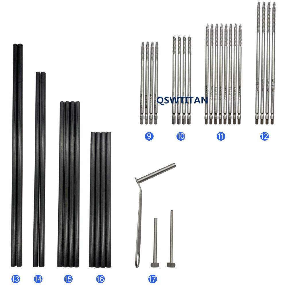 1set Orthopedic Hoffmann External Fixation for Lower Extremity Set Fragment Orthopedic Instruments Set Autoclaveable