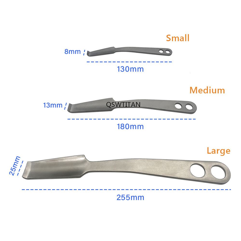 Femoral Head Femoral Bone Pry Femoral Retractor Hip Replacement Pulling Hook with Teeth Stripping Orthopedic Surgery Instrument