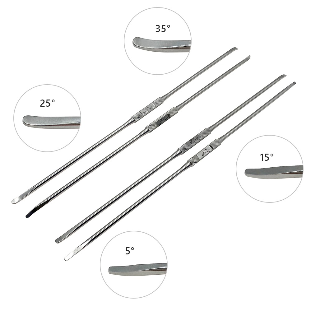 UBE Bone Elevators Double Ended Stripper 1PC Spinal Periosteal Stripper Two-channel Foraminoscope Instrument  3mm 4mm