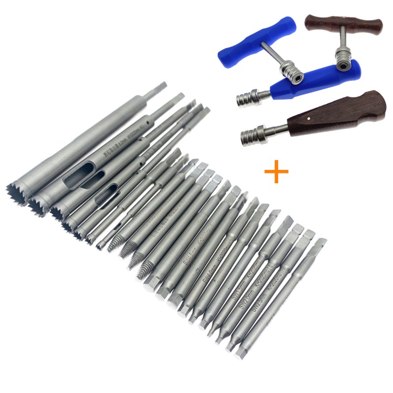 Bone Screw Driver Quick Coupling Handle Bone Screw Extractor Handle Hollow Mill for Removal Orthopedics Surgical Instrument