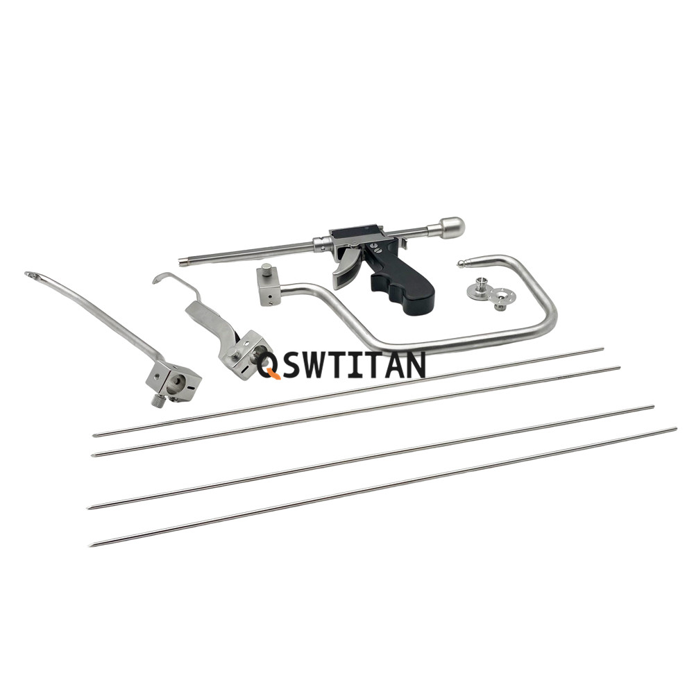 QSWTITAN Orthopedic Collinear Reduction Clamp Set Gun Type Reduction Forceps Pliers Orthopedic Instrument Pet