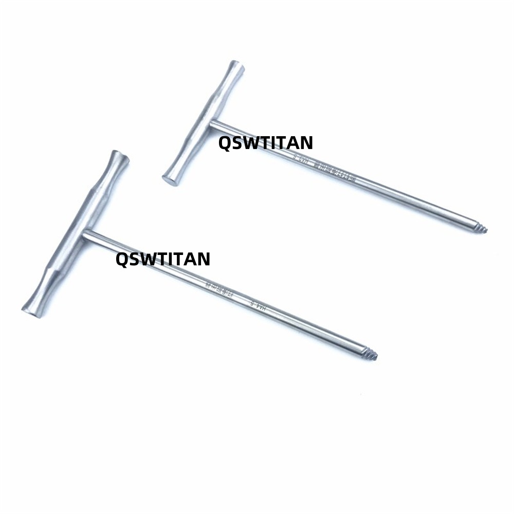 Bone Screw Extractor with T Handle Orthopedics Veterinary Instrument