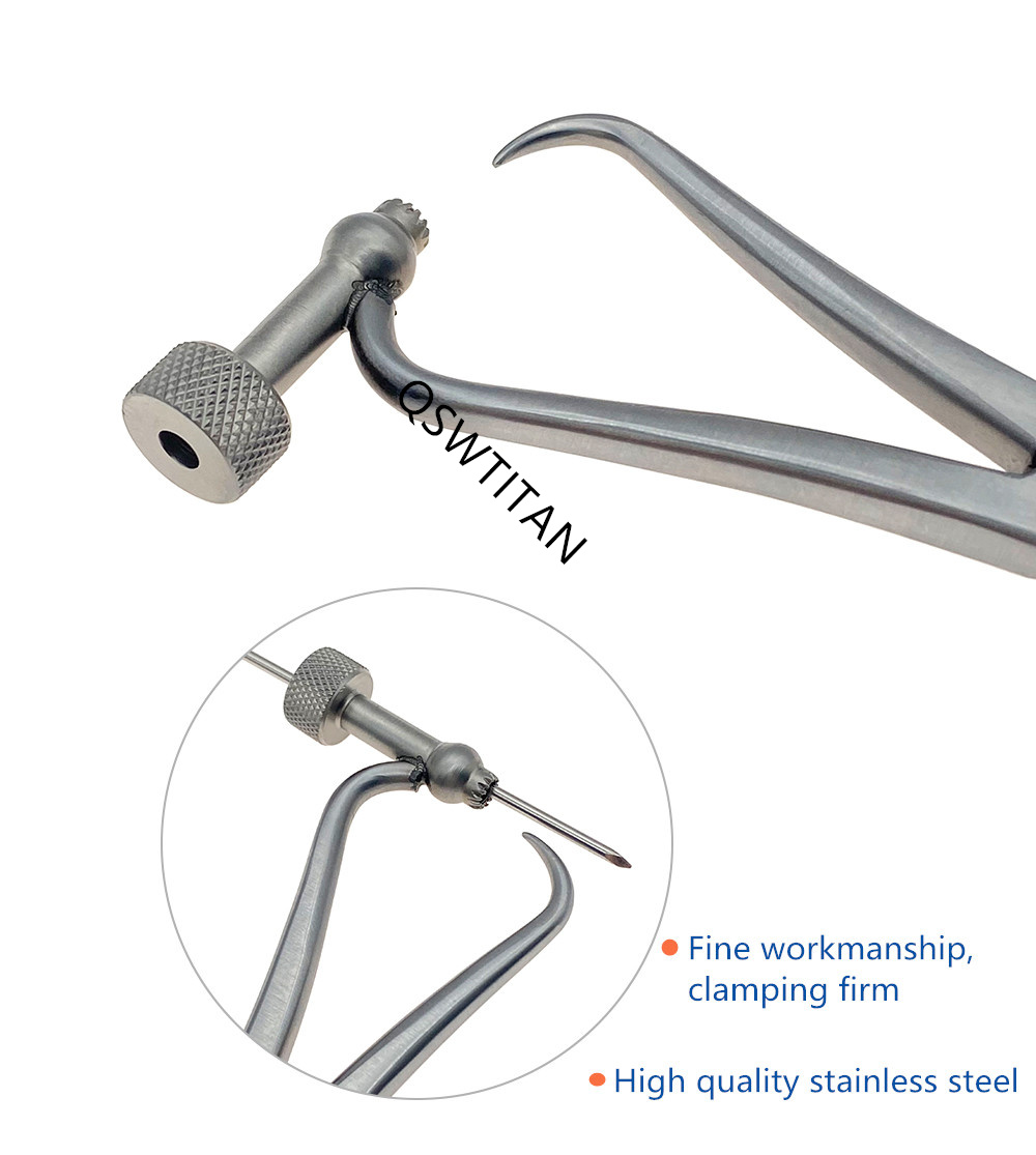 Orthopedic Bone Holding Forceps Bone Plate Holding Forceps with Drill Guide 1pc Orthopedic Pet Surgical Instrument