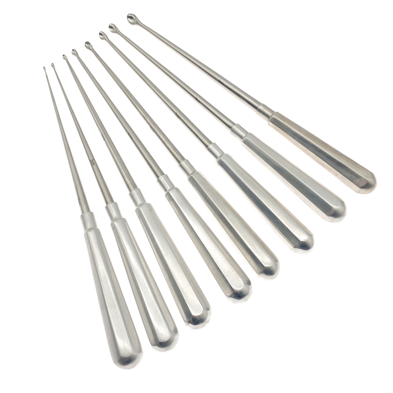 Stainless Steel Curette Bone Curette Bone Spoon Tools 2mm-9mm Tip Size Orthopedics Surgical Instruments