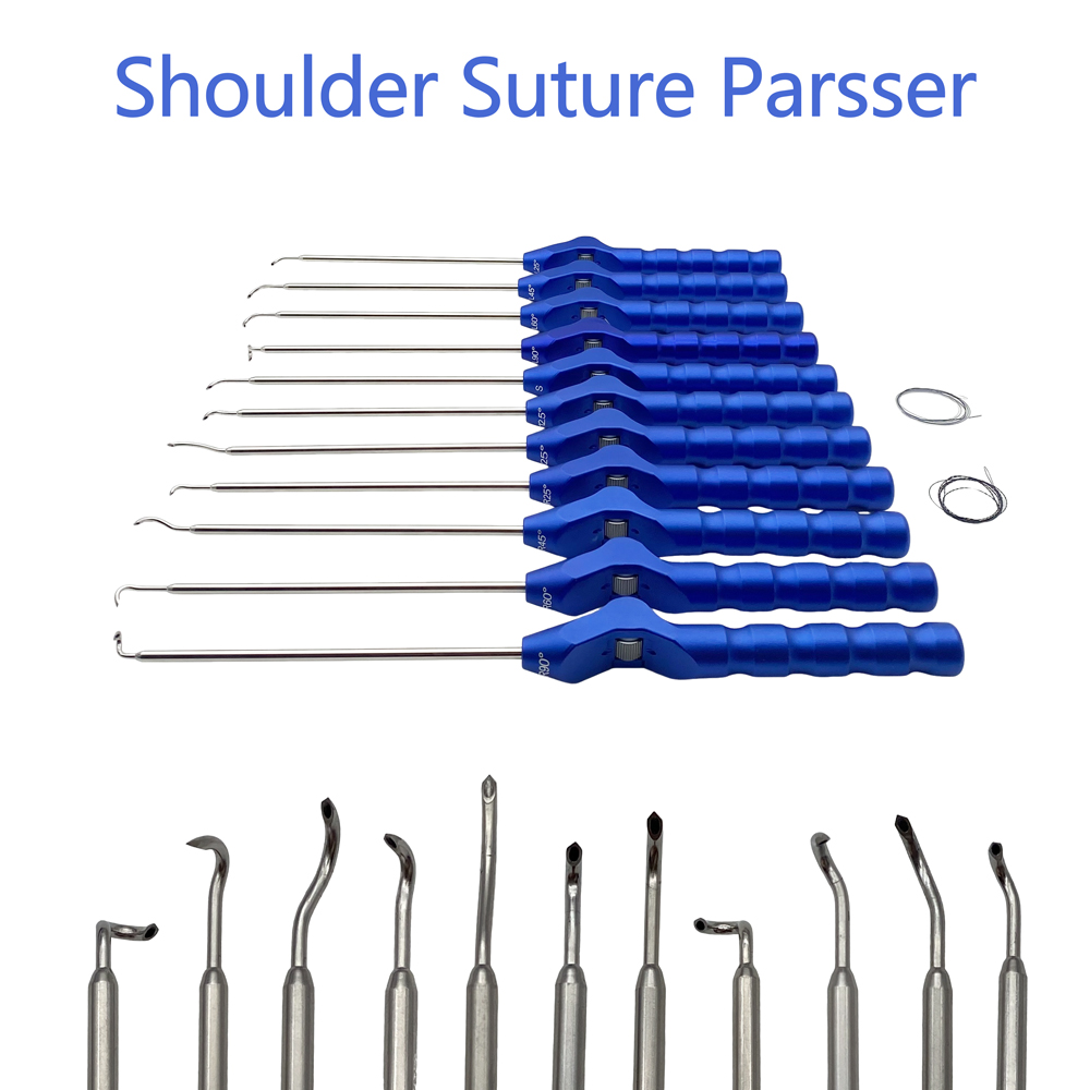 Arthroscopy Orthopedic Instruments Rotator Cuff Suture Passer Suture Hook with Guide Wire