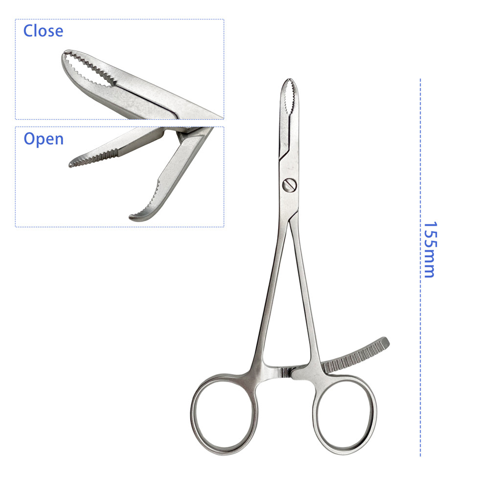 Stainless Steel Toothed Serrated Reduction Forceps Autoclavable Bone Holding Forceps Veterinary Orthopedics Instruments