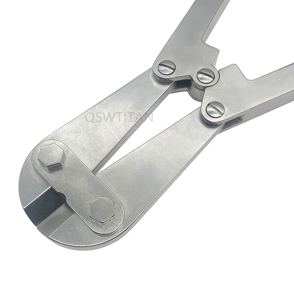 Stainless Steel Implant Cutter Finish to 6mm Diameter Capacity Detachable Handles Orthopedic Surgical Instrument