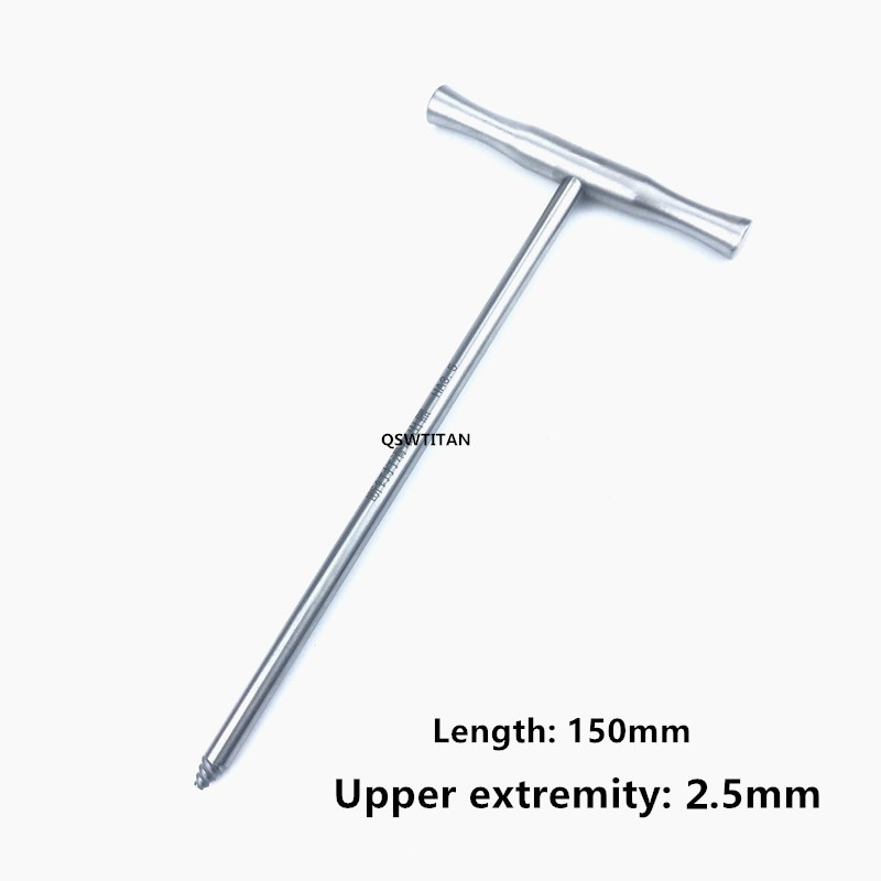 Bone Screw Extractor with T Handle for Upper/Lower Extremity Orthopedics Veterinary Instrument 1pc