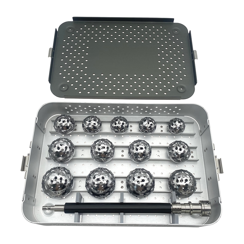 The Hip Joint Surgical Instruments With Acetabular Burnishing Total Hip Replacement Set Acetabular Reamers Instruments