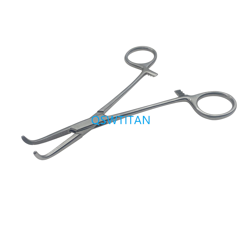 Stainless Steel Hemostatic Forceps Kidney Pedicle Clamp 18/20/13.8/24.5cm Arterial Forceps Locking Clamps Beauty Tool 1pcs