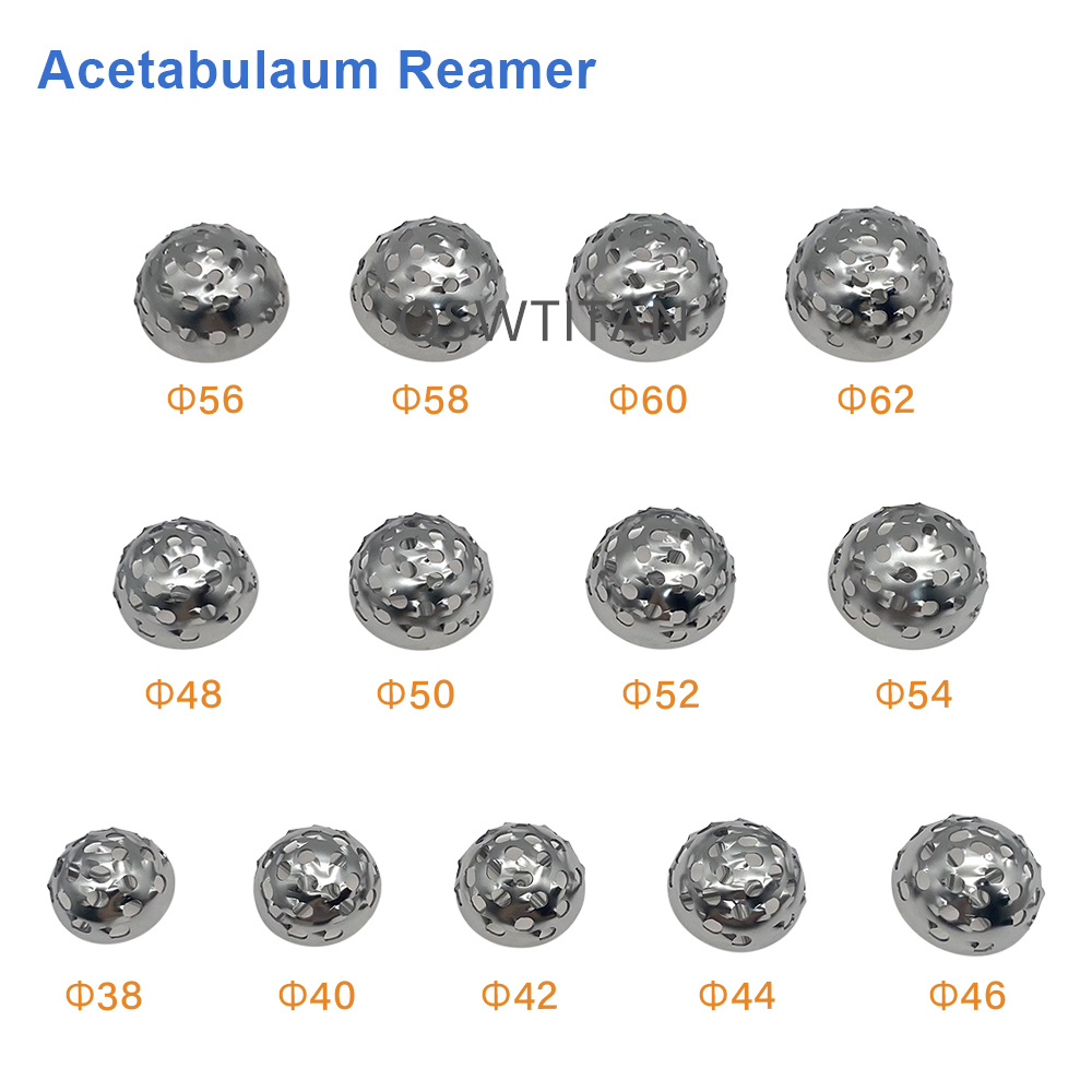 The Hip Joint Surgical Instruments With Acetabular Burnishing Total Hip Replacement Set Acetabular Reamers Instruments