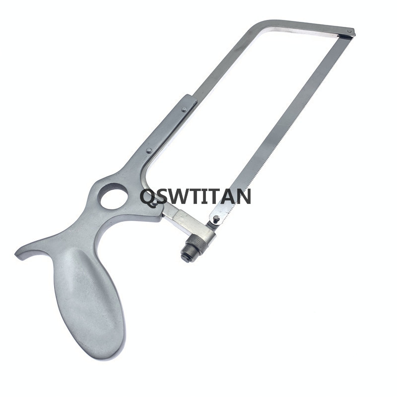 Gypsum Saw Bow Hand Saw Bone Saw Replaceable Saw Blade 34cm Stainless Steel Veterinary Orthopedics Instruments