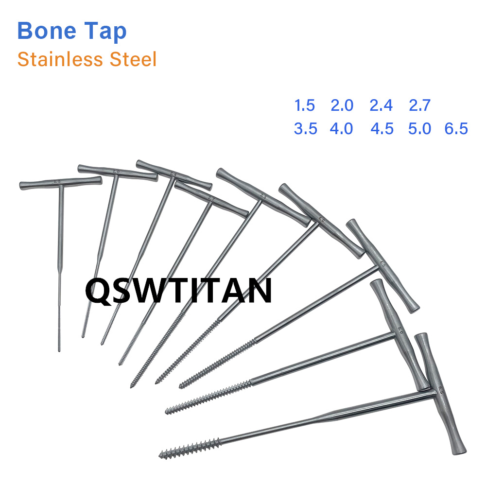 Bone Tapping Cancellous Tap Upper Lower Limb Bone Screw Thread Tap T Type Handle Orthopedic Instrument 1pc