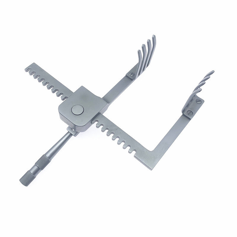 Orthopedics Bone Retractor Rib Retractor 4 Prongs Lumbar/Rib Manual Distractor Multifunctional Orthopedic Instruments