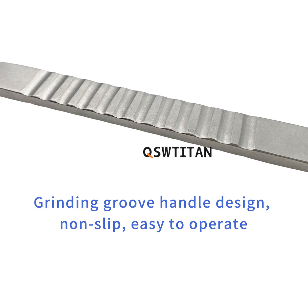 Stainless Steel Flat Bone Joint Bone File Joint Operation Bone File Double Ended Orthopedic Instrument Pet