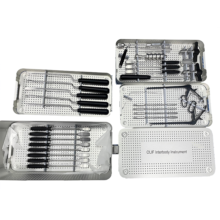 Geasure Spinal Surgery OLIF Instrument Set OLLF Interbody Cage Instrument Set Surgical Instruments Basis