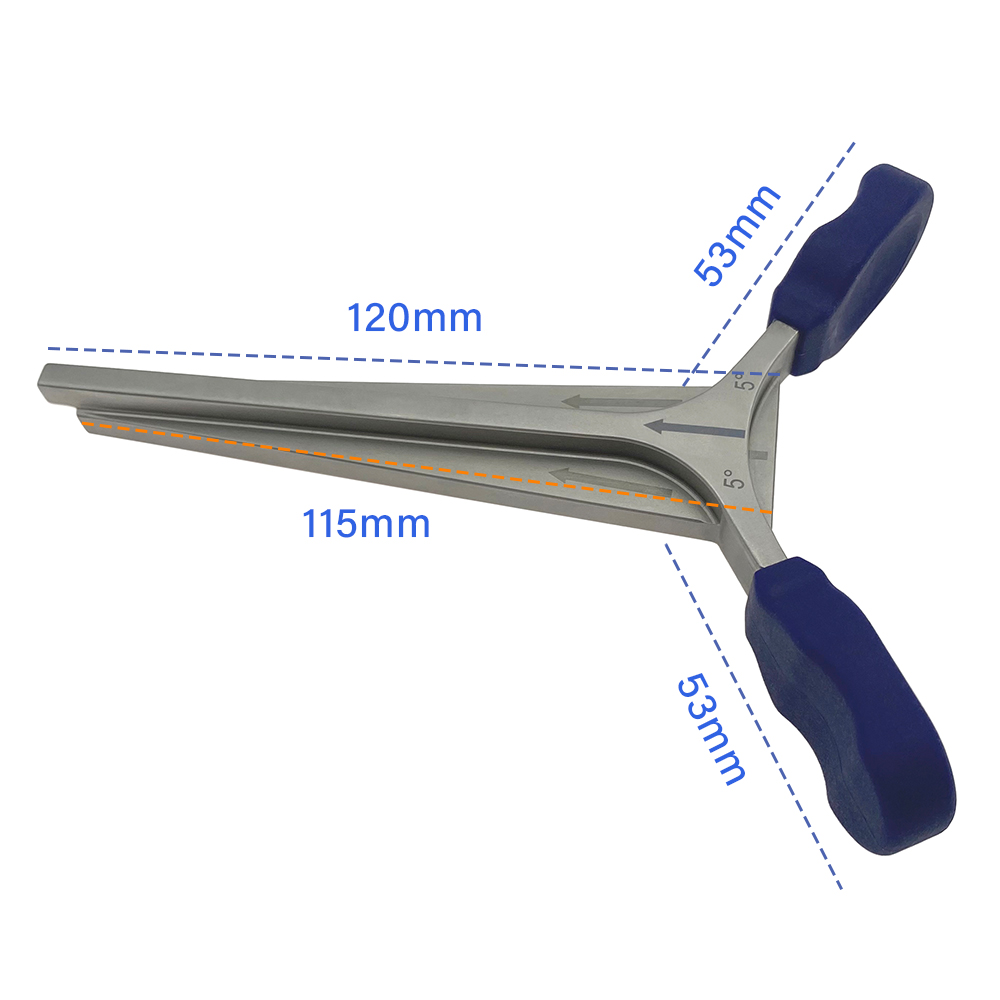 Orthopedic Adjustable Positioner Medical Knee Femoro Tibial Positioner Stainless Steel Positioning Guide