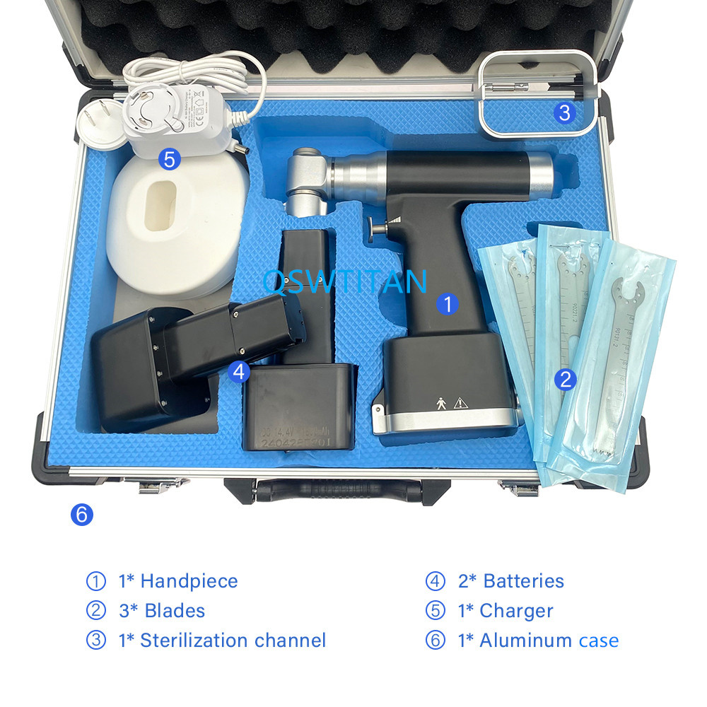 QSWTITAN Electric Bone Drill Saw Oscillating Saw Orthopedic Veterinary Medical Instrument Autoclavable