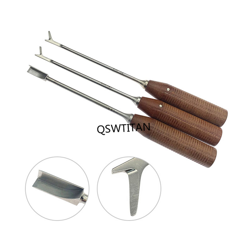 Bone Osteotomes L Y With Wooden Handle Veterinary Orthopedics Bone Knife Surgical Instruments