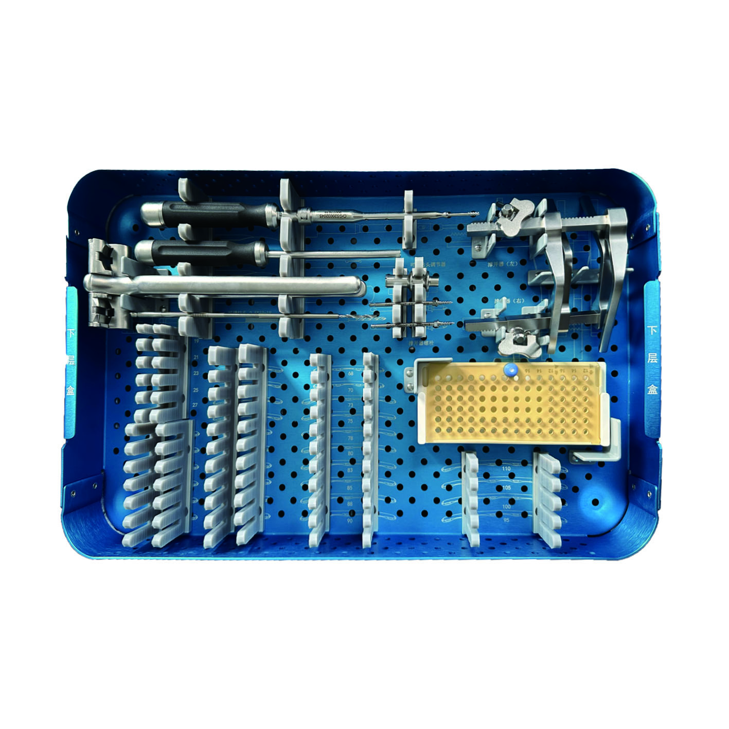Bone Spine Surgery Orthopedic Surgical Spinal System Instruments Anterior Cervical Plate Instrument Set