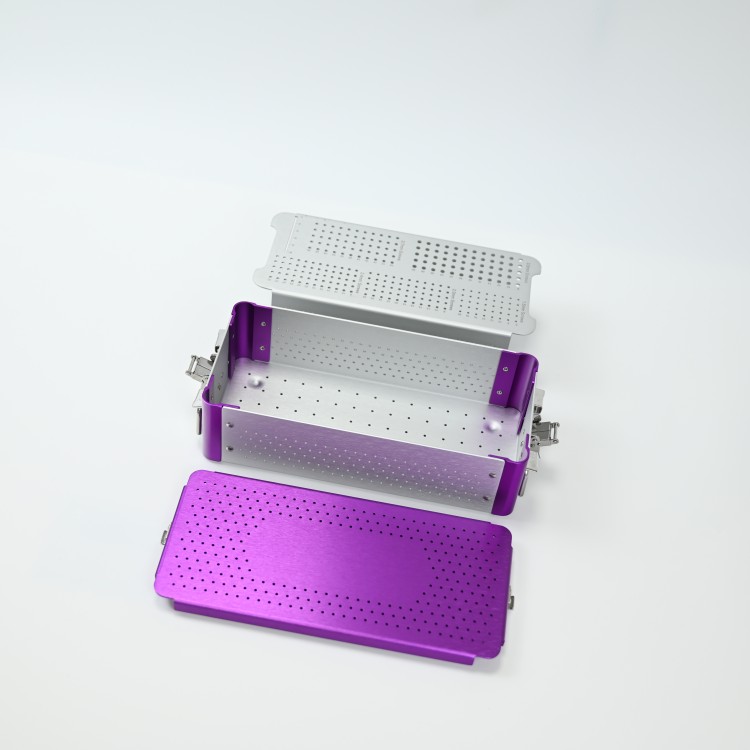 Aluminum Alloy Sterilization Implant Orthopedic 2.7 Empty Bone Surgical Instruments Case Screw Box