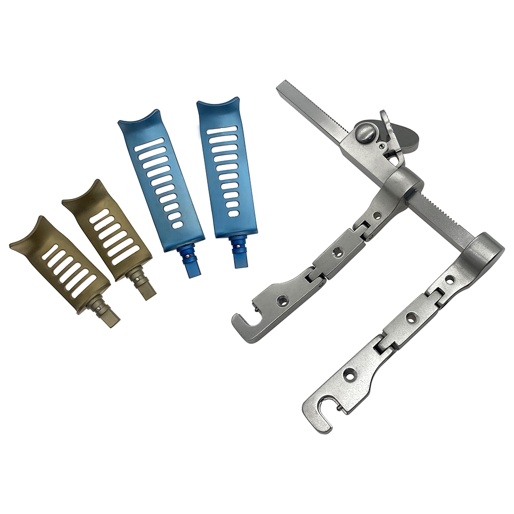Spine Cervical Lumbar Discectomy Retractor Parallel Distractor Set Movable Blade Type Forceps Spinal Surgery Instrument