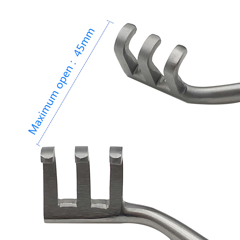 3x3 Blunt Multi Hook Retractor Multihook Ankle Skin Distraction Mini Hook Distractor Forceps Orthopedic Instrument