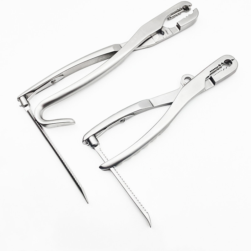 1pcs Bone Holding Forceps Large Farabeuf Forceps Stainless Steel Bone Forceps Orthopedic Instruments