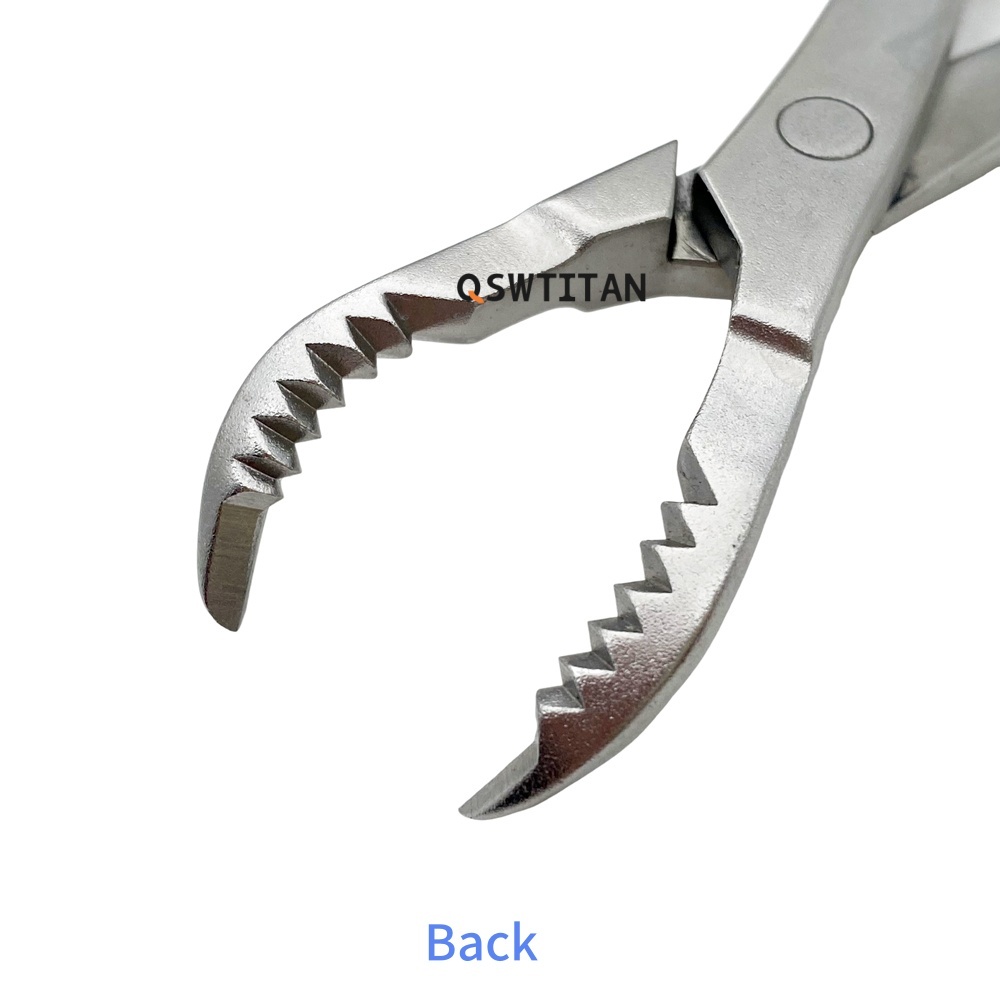 Pointed Bone Reduction Forceps Autoclavable Toothed Serrated Head Stainless Steel Veterinary Orthopedic Instrument