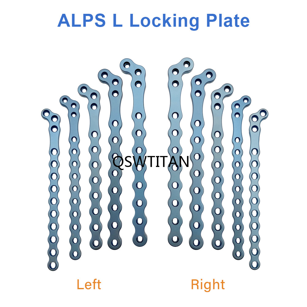 L Type Veterinary Surgical Titanium Reconstruction Locking ALPS Plate 1.8/2.2/3.2/4.2mm Orthopaedic Screws Plates Pet