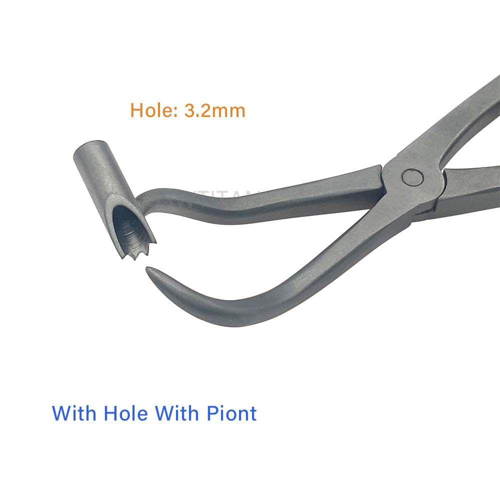 Bone Plate Holding Forceps Pointed With Hole Self-locking Forceps Bone Reduction Forceps Veterinary Orthopedics Instruments