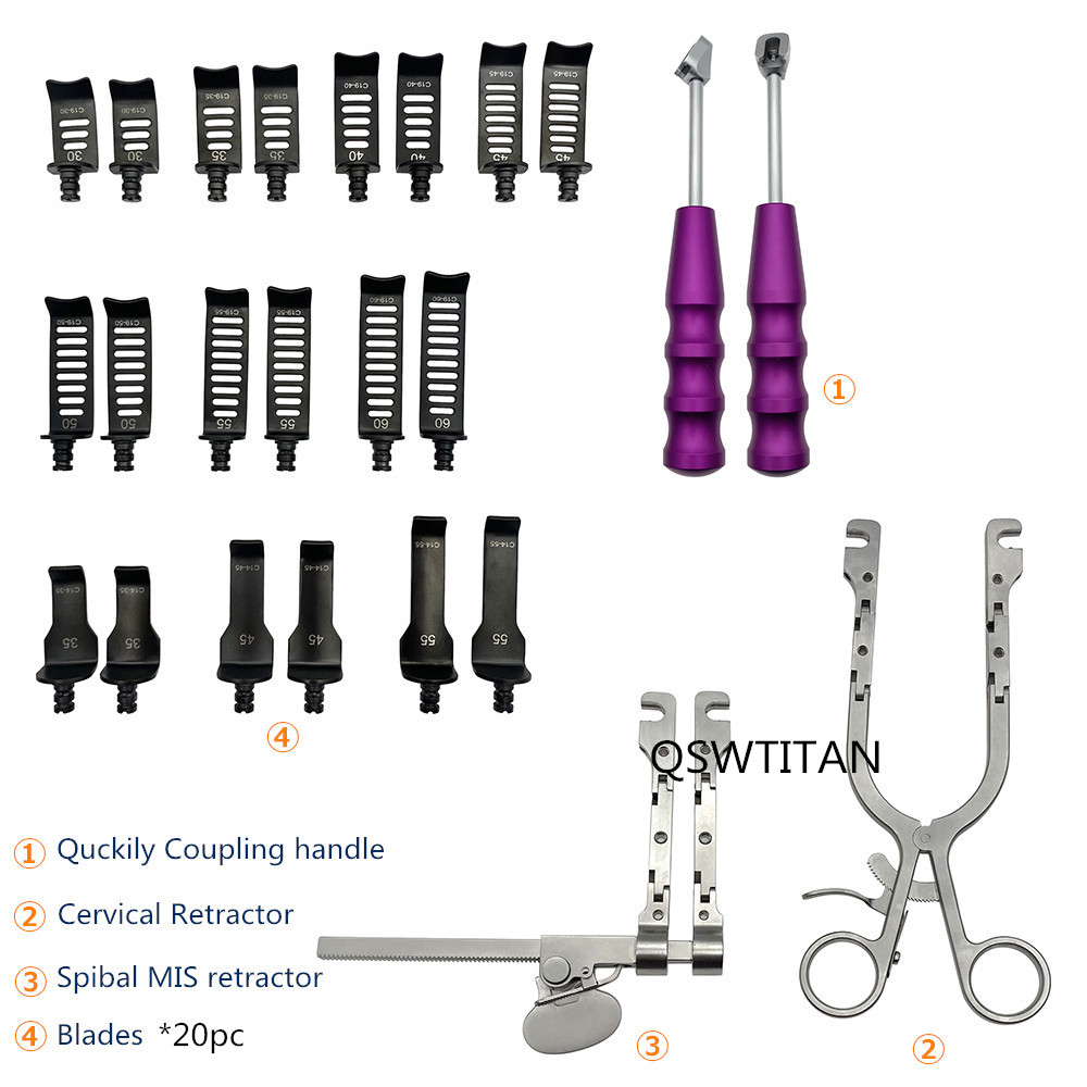 Stainless Steel Cervical Retractor System Spinal Retractor Medical Spinal Surgery Instruments Orthopedic Set