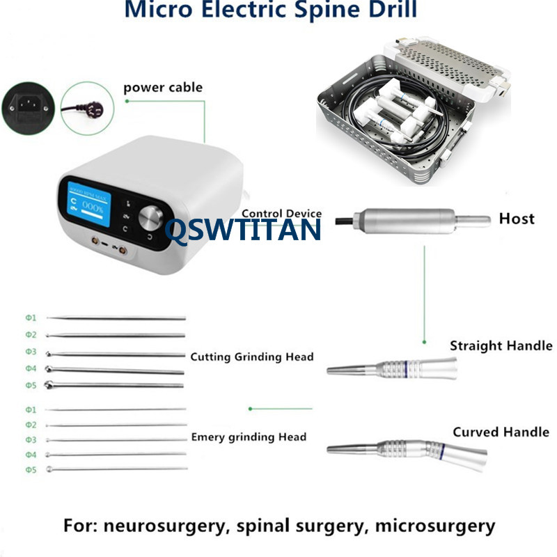 1 Set Micro Medical Electric Spine Drill Power Orthopedic Veterinary Instrument
