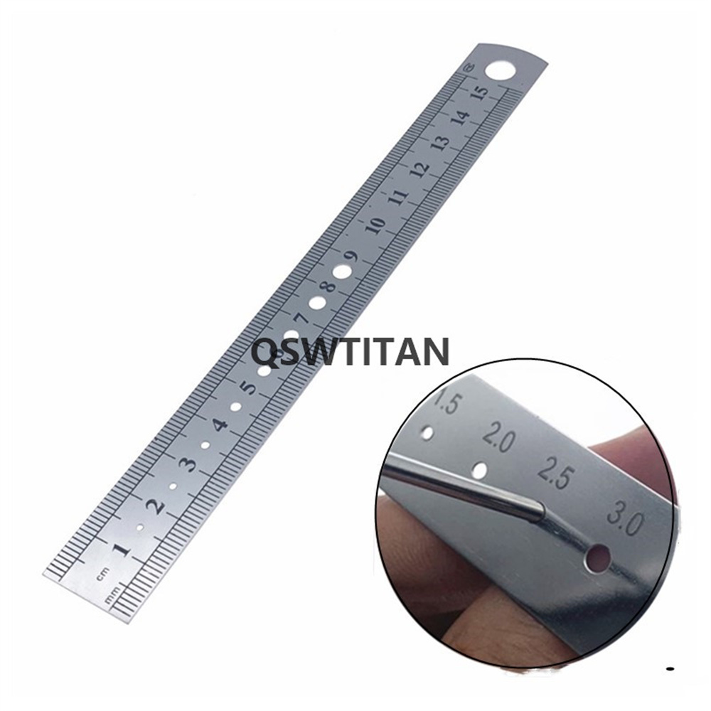 Orthopedic Stainless Steel Measuring Ruler Bone Screw Kirschner K Wire Diameter Length Measuring Ruler