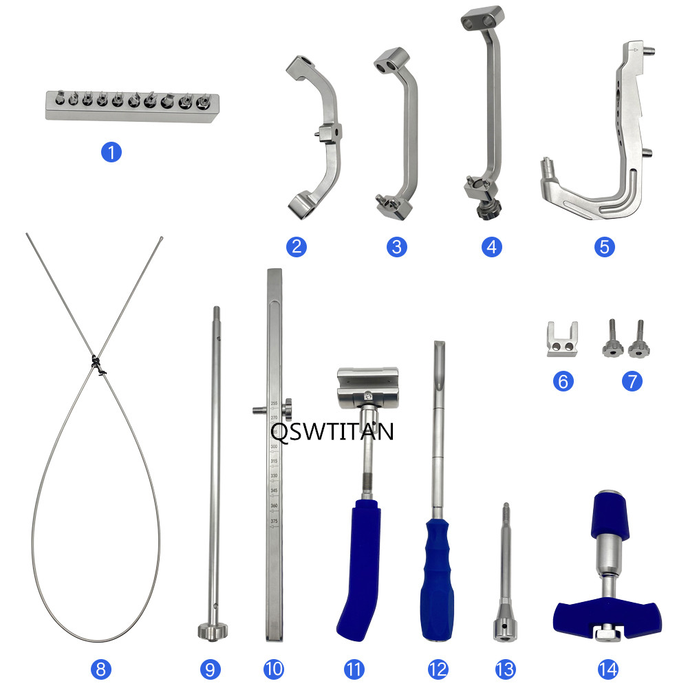 Stainless Steel Interlocking Nail Instrument Set for Nail Basic Instrument Set Orthopedic Surgical Tibial Nail Instrument Set