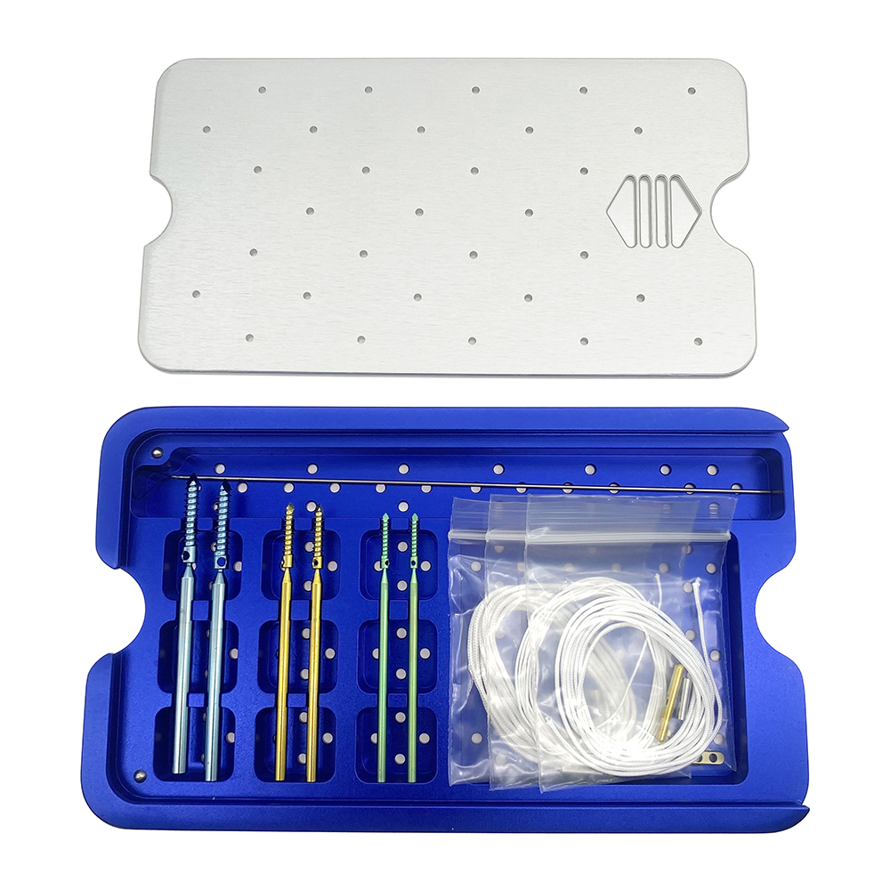 1 Set Suture Anchor Screw Titanium Suture Anchor Pin Veterinary Orthopedic Surgical Instrument Pet