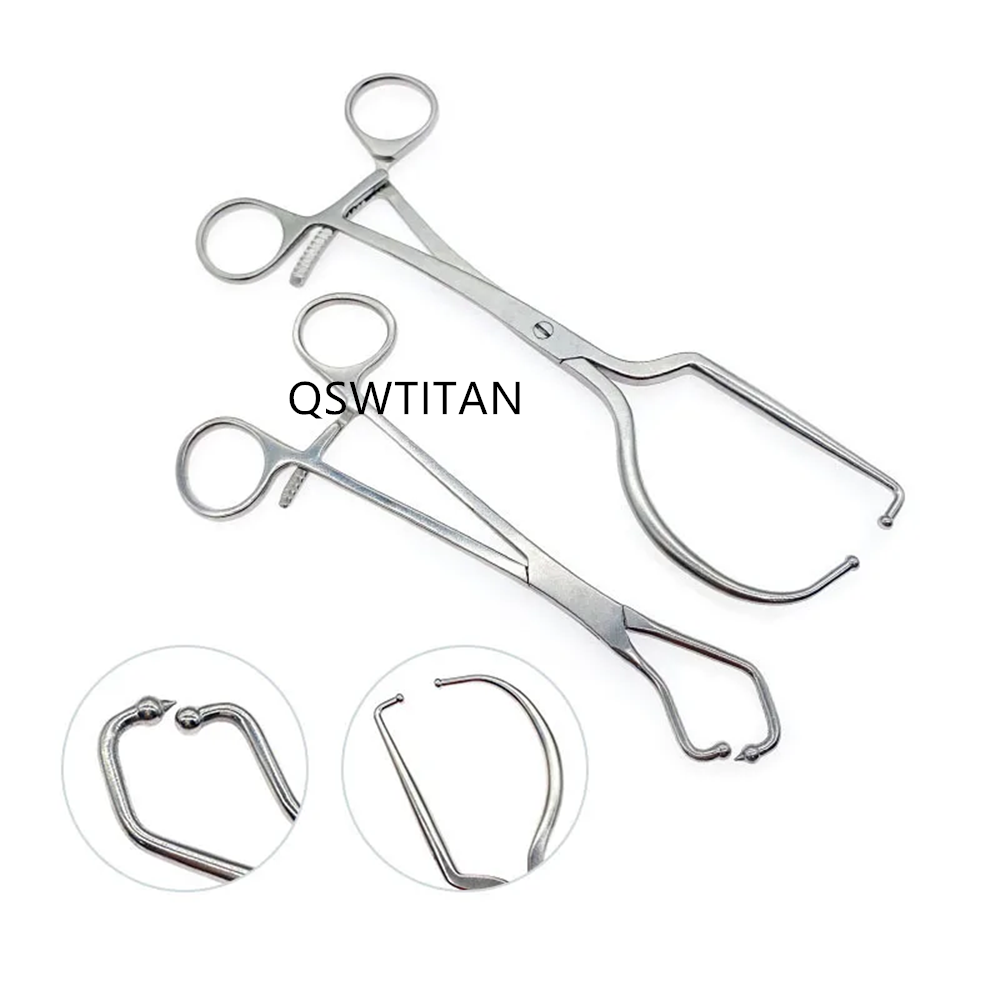 Plate Locking Forceps Half Ring Forceps with Ball Orthopedic Instrument