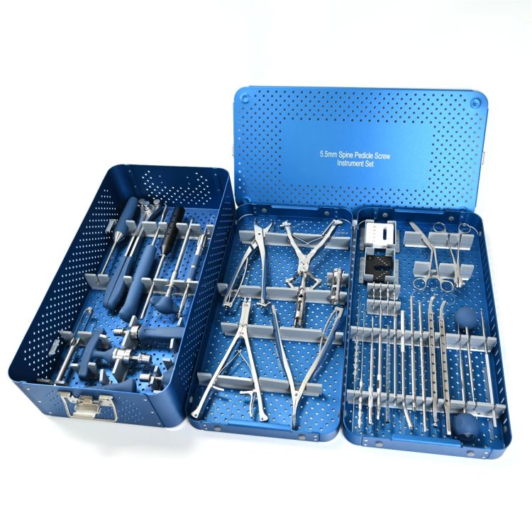 Factory Price Hot Selling High Quality Orthopedic Surgical Spinal 5.5 Pedicle Screws Instrument Set