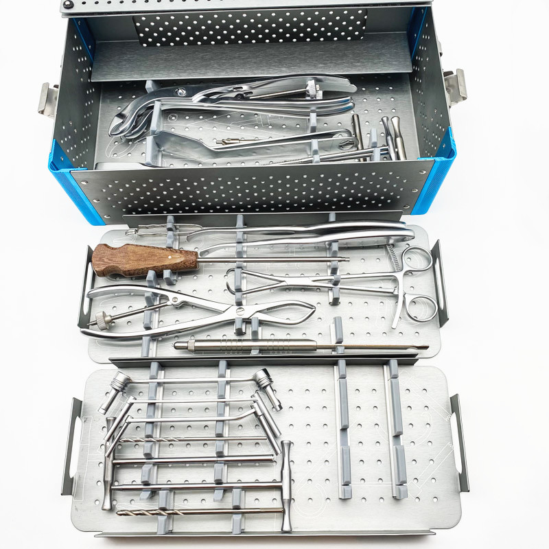 Orthopedic Lower Limb Instruments Set Large Fragment Instrument Set Femoral Tibia Bone Nail Fracture Instrument Kit